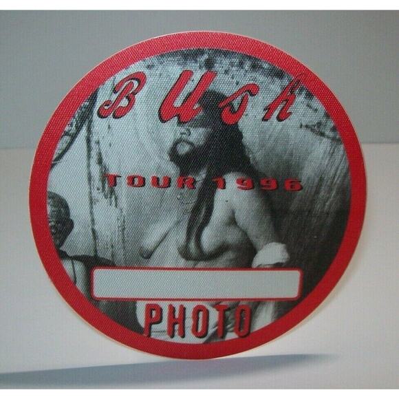 Bush Razorblade Suitcase Backstage Photo Pass Concert Tour Cloth Original 1996 - Picture 1 of 3